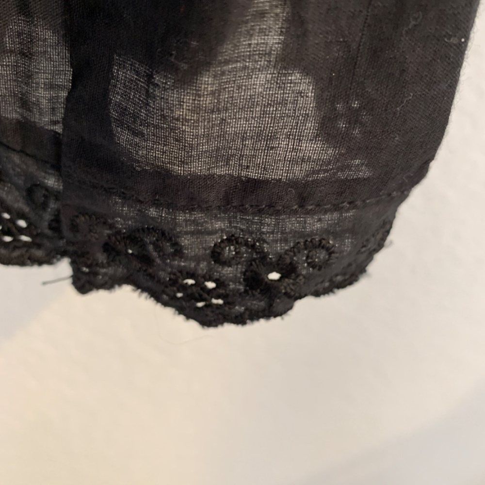 Uniform John Paul Richard Black Midi Skirt Medium NEW Tiered Embroidered Floral - Picture 11 of 15